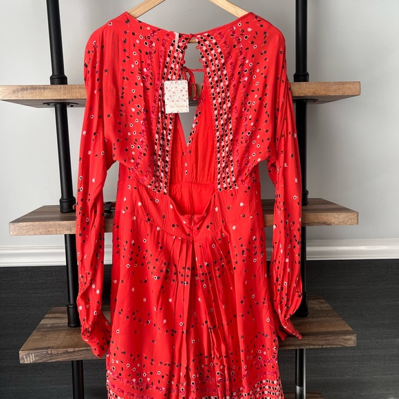 NWT Free People Coryn Keyhole Dress - Picture 9 of 10